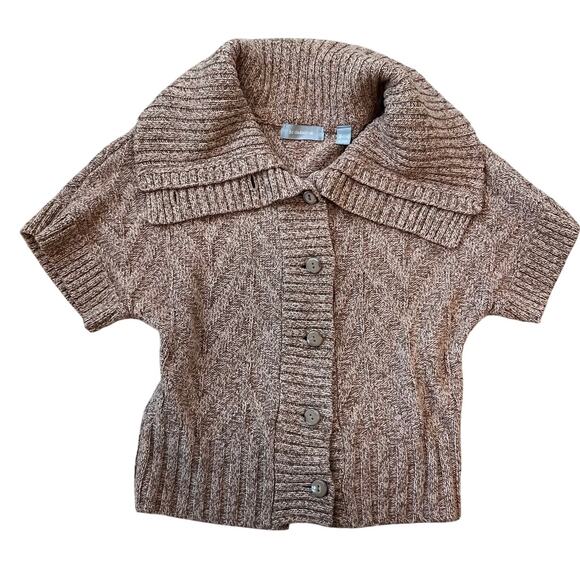 Vintage Liz Claiborne Button Up Cardigan Sweater size Small Cottagecore Coquette - Picture 1 of 10